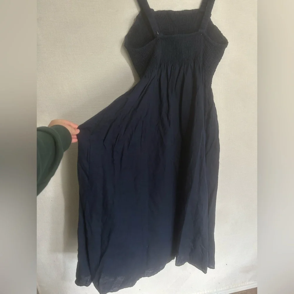 J.crew linen blend midi dress